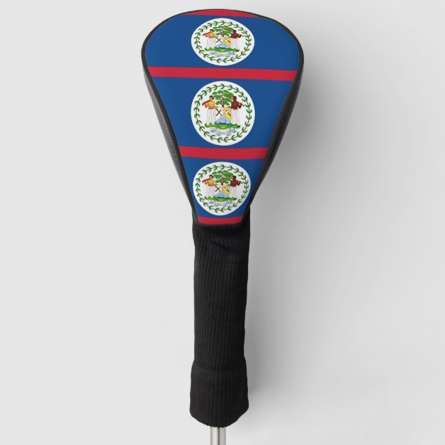 Golf Driver Cover mit Flagge von Belize Golf Headcover (Vorderseite)