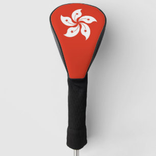 Golf Driver Cover mit Flagge von Hong Kong Headcover