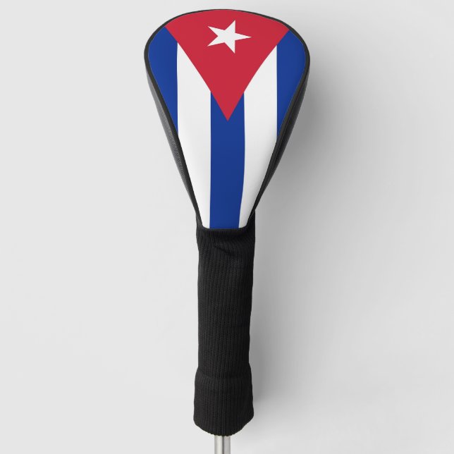 Golf Driver Cover mit Flagge von Kuba Golf Headcover (Vorderseite)