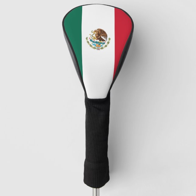 Golf Driver Cover mit Flagge von Mexiko Golf Headcover (Vorderseite)