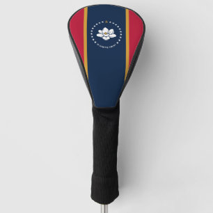 Golf Driver Cover mit Flagge von Mississippi, USA Headcover