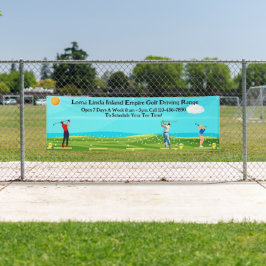 Golf Driving Range Landschaftlich anpassen Banner