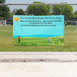 Golf Driving Range Landschaftlich anpassen Banner