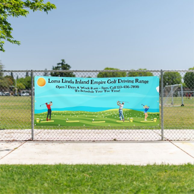 Golf Driving Range Landschaftlich anpassen Banner (InSitu)