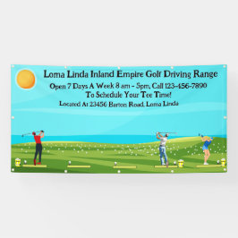 Golf Driving Range Landschaftlich anpassen Banner