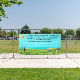 Golf Driving Range Landschaftlich anpassen Banner