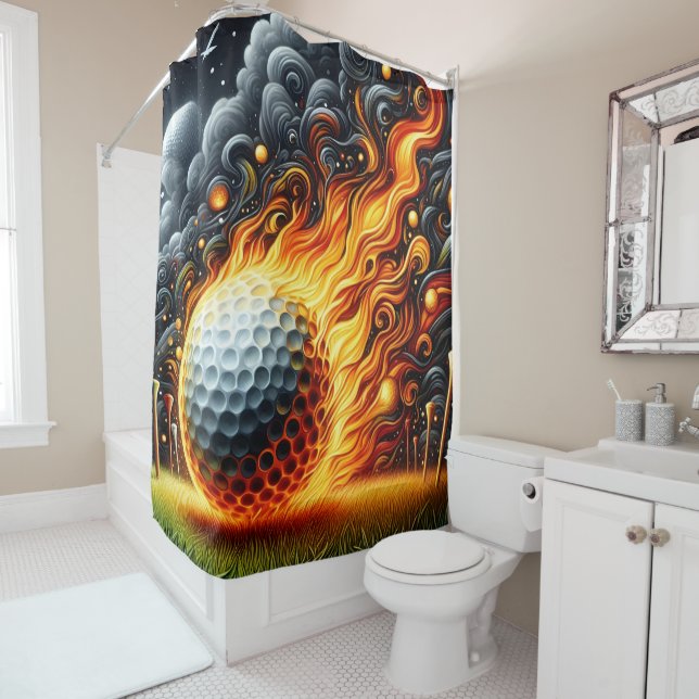 Golf-Duschvorhang Duschvorhang (Beispiel)