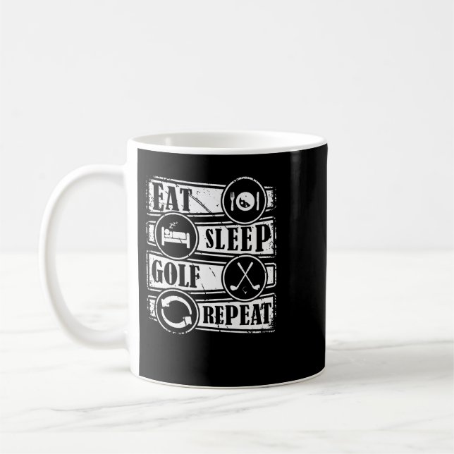 Golf Eat Sleep Golf Repeat 651 golfer Kaffeetasse (Links)