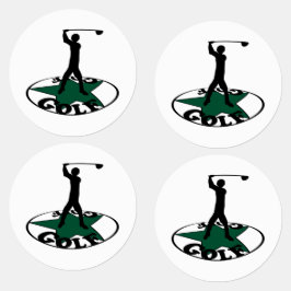 Golf - ein wunderbares Spiel Etiketten