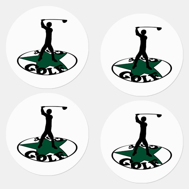 Golf - ein wunderbares Spiel Etiketten (Gruppe)
