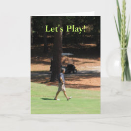 Golf-Einladung Einladung