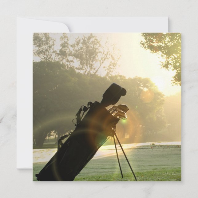Golf-Einladungen Einladung (Vorderseite)