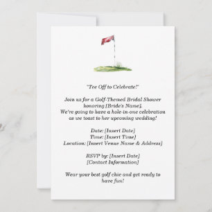 Golf Enregistrer la date Golf Tournoi Invitation