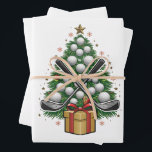 Golf Equipment Christmas Tree Christmas Golf Geschenkpapier Set<br><div class="desc">Golf Equipment Christmas Tree Christmas Golf</div>
