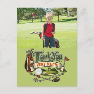 Golf Erstellen Sie Ihre eigene Dankeskkarte Postkarte