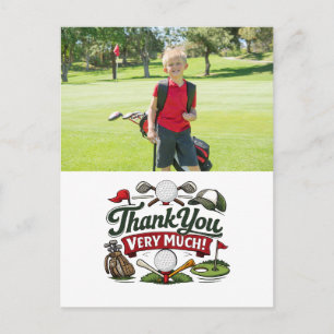 Golf Erstellen Sie Ihre eigene Dankeskkarte Postkarte