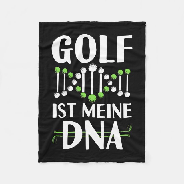 Golf Es ist meine DNA Fleecedecke (Vorderseite)