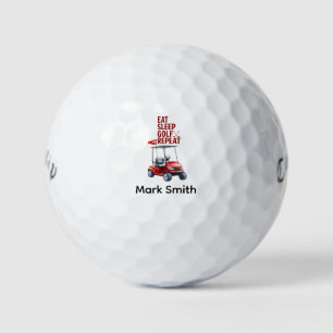 Golf Essen Schlafen Golf Wiederholen für Golfer Golfball