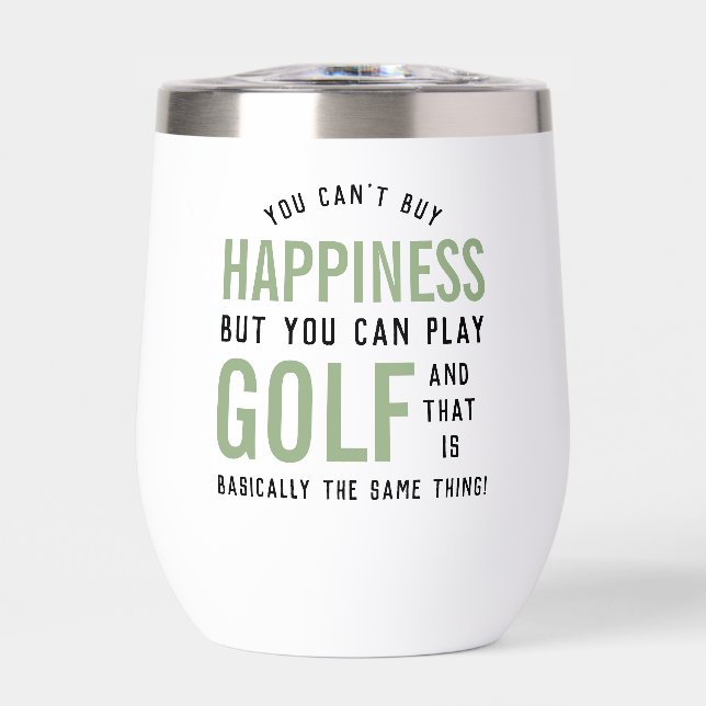 Golf est le bonheur Amoureux Golf Personnalisé (Avant)