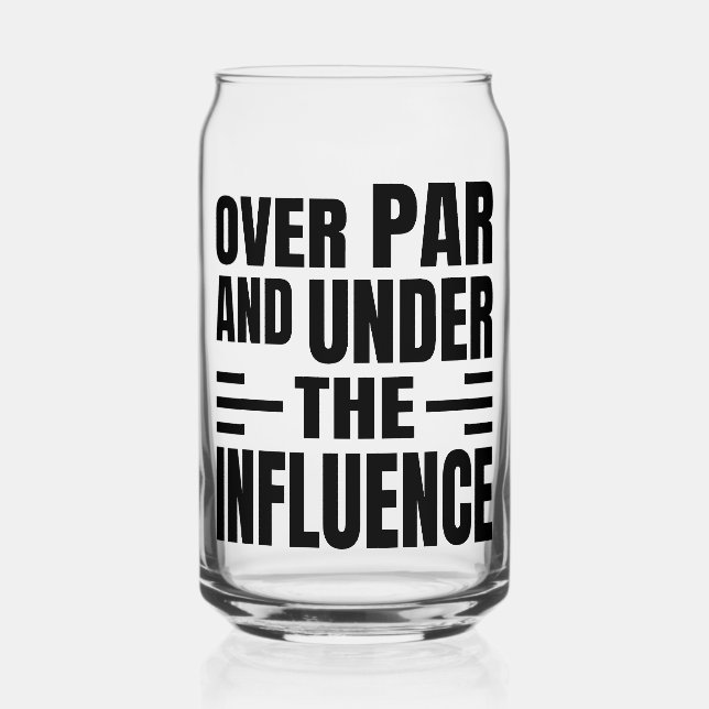 Golf Etched Can Glass (Recto)