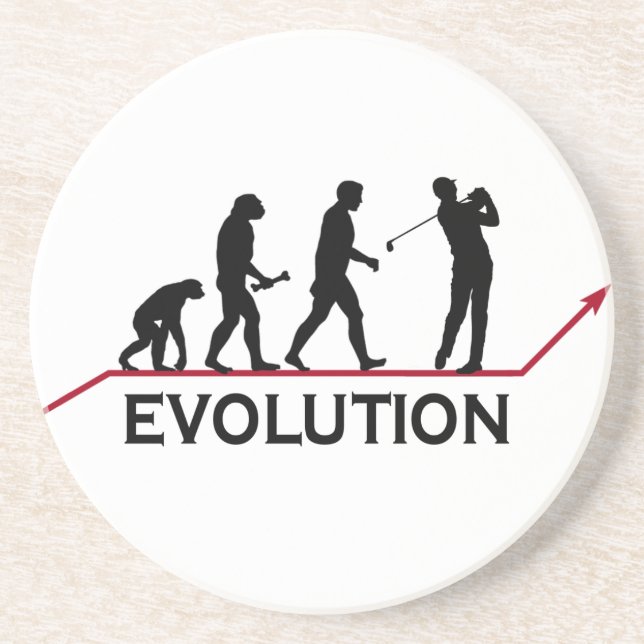 Golf-Evolutions-Untersetzer Untersetzer (Vorne)