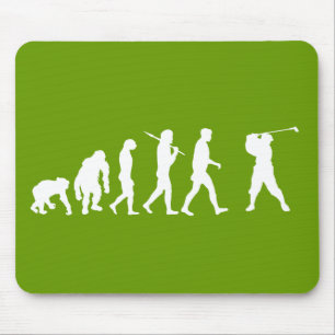 Golf-Evolutionsgolfspieler, die Vereinhausgeschenk Mousepad