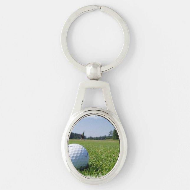 Golf-Fahrrinne Schlüsselanhänger (Vorderseite)