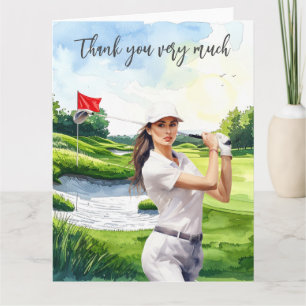 Golf Fairway Dankbarkeit: Dankeschön-Karte Dankeskarte
