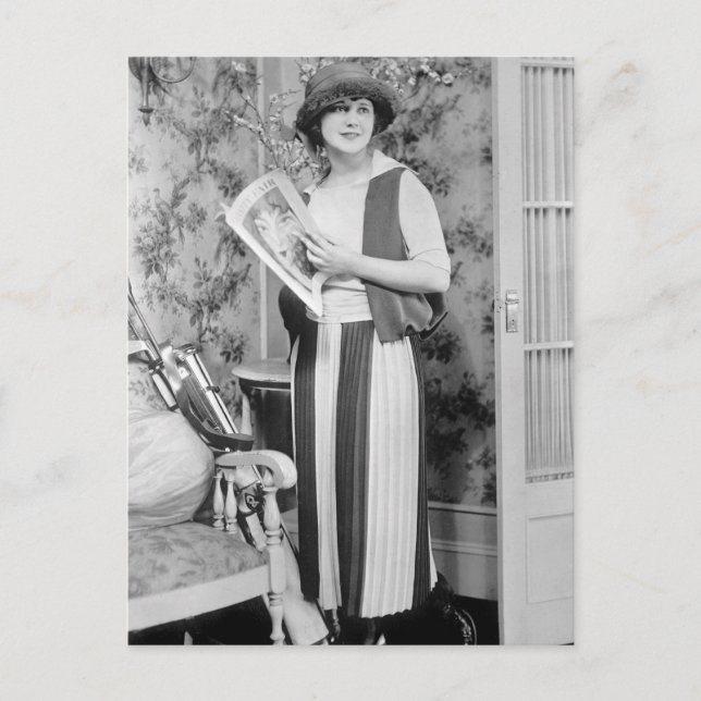 Golf Fashion der 1920er Jahre Postkarte (Vorderseite)