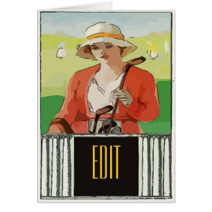 Golf, Femme, modifier le texte