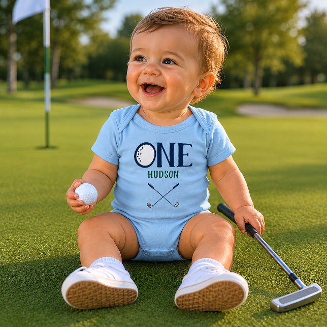 Golf First Birthday Custom Bodysuit Baby Strampler (Von Creator hochgeladen)