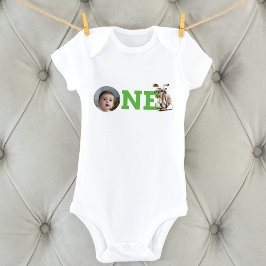Golf First Birthday Foto Personalisiert Baby Strampler