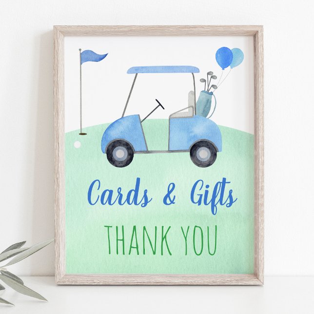 Golf First Birthday Par-T Cards & Gifts Unterschri Poster (Von Creator hochgeladen)