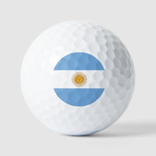 Golf / Flagge / Bandera de Argentina Golfball (Vorderseite)