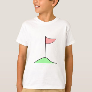 Golf-Flagge im Loch T-Shirt