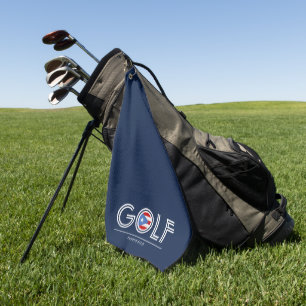 Golf Flagge von Puerto Rico Sporttuch Golfhandtuch