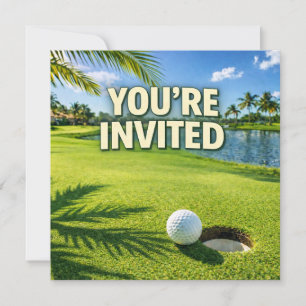 Golf Florida Thema “Sie sind eingeladen” Einladung