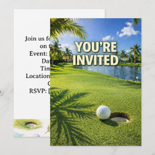 Golf Florida Thema - Sie sind eingeladen Einladung