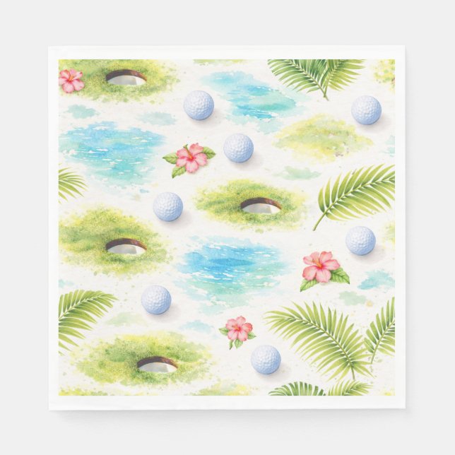 Golf Florida Themen Servietten (Vorderseite)