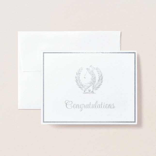 Golf Folienkarte (Vorderseite mit Umschlag)