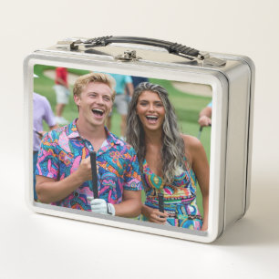 Golf-Foto anpassen personalisieren Metall Brotdose