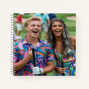 Golf-Foto anpassen personalisieren Notizbuch