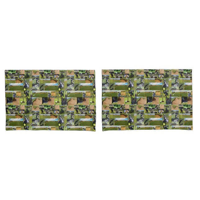 Golf Foto Collage, Kissenbezug (Vorderseite-Set)