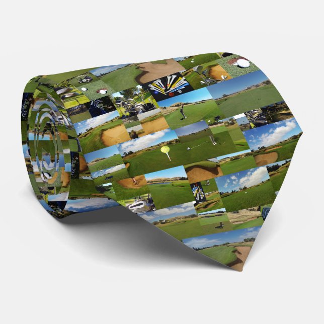 Golf, Foto Collarge, Neck Tie Krawatte (Gerollt)