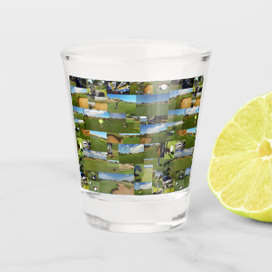 Golf, Foto Collarge, Shot Glass Schnapsglas