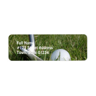 Golf Foto Mailing Label