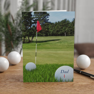 Golf-Foto-Vatertagskarte Karte
