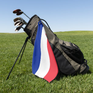 Golf Frankreich & Französisch Flagge, Golfspielen  Golfhandtuch