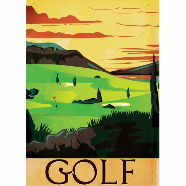 Golf Freistehende Fotoskulptur (Vorne)