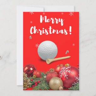 Golf Frohe Weihnachten bis Golfer mit Verzierung